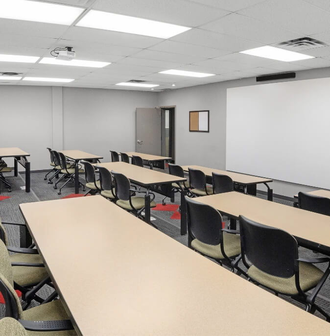 shared office training room in Calgary